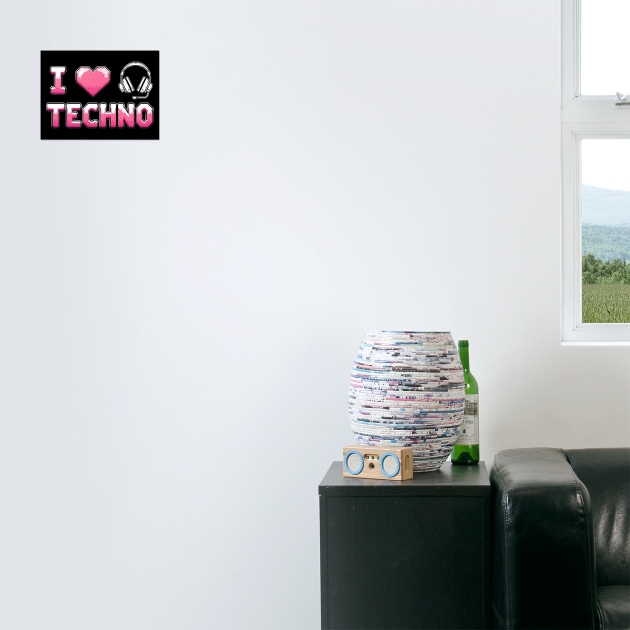I love Techno by CreativeSage